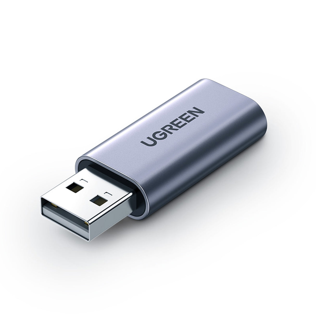 Adaptador de áudio Ugreen CM383 - cinza
