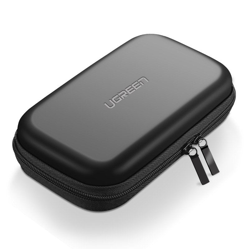 Ugreen estojo caixa para fones de ouvido 8 cm x 8 cm preto (40816)