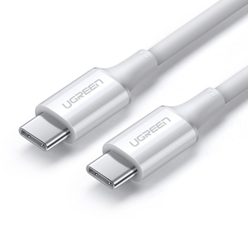 Cabo Ugreen US300 USB-C para USB-C PD QC FCP 100W 5A 480Mb/s 2m - branco