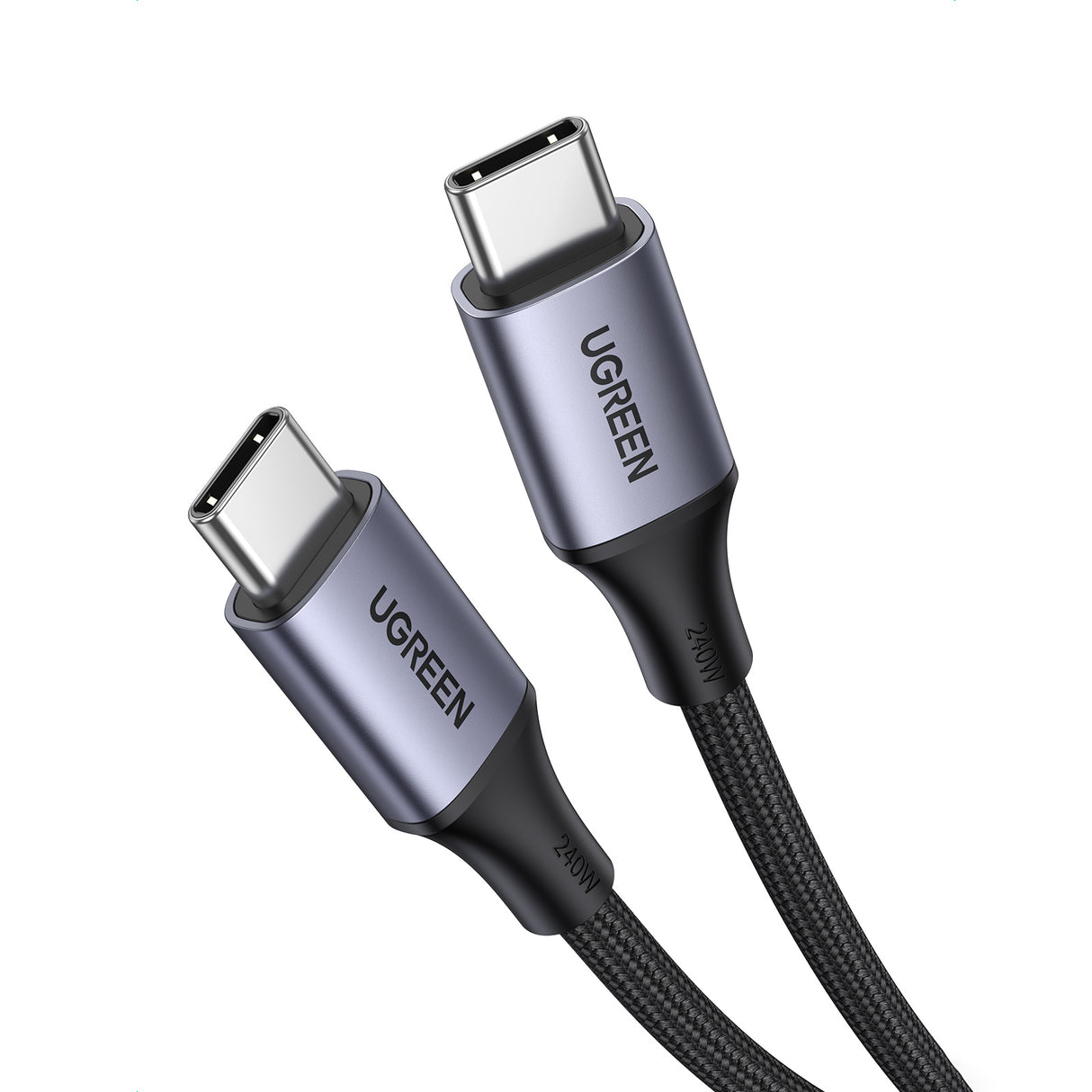 Cabo Ugreen US535 USB-C / USB-C PD 240W 5A 1m - cinza