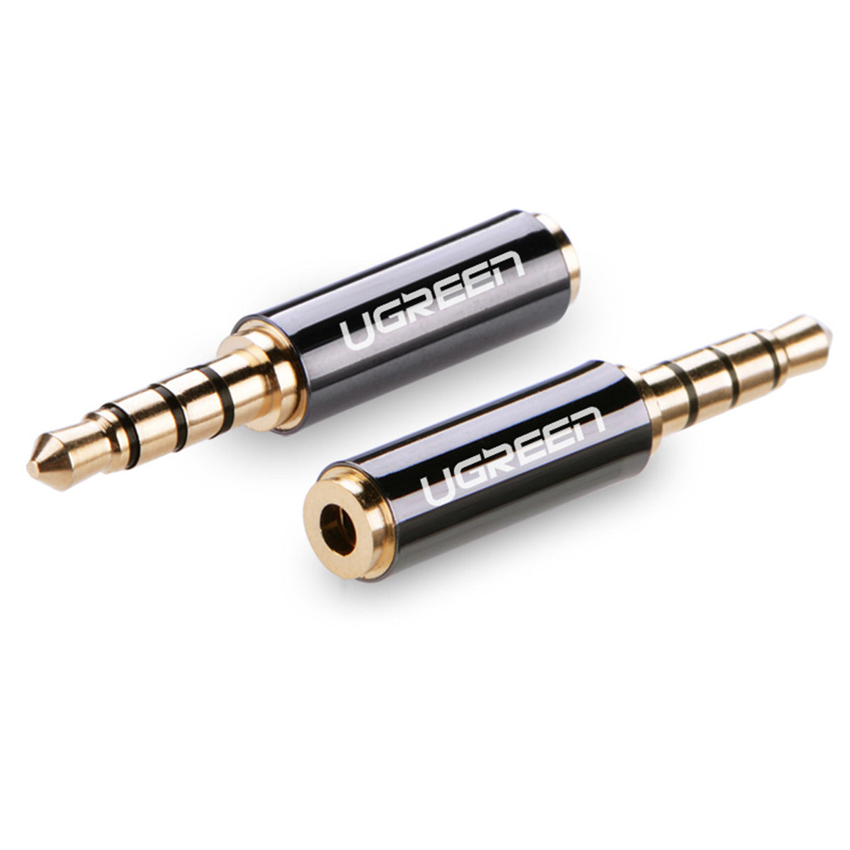 Adaptador Ugreen de áudio jack 3.5mm macho para jack 2.5mm fêmea preto (20502)