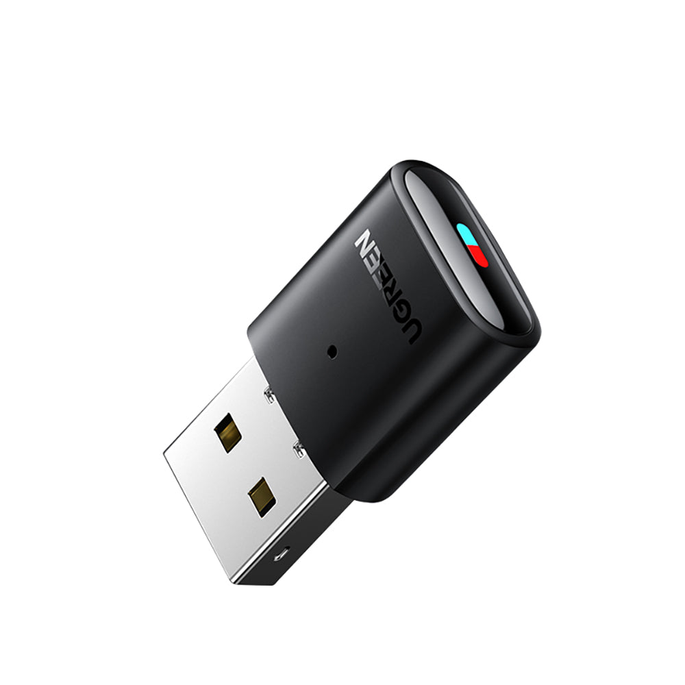 Adaptador transmissor Bluetooth Ugreen para fones de ouvido Playstation / Nintendo Switch preto (CM408)