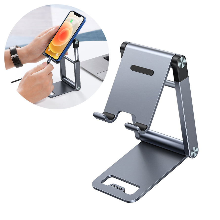Ugreen suporte dobrável para smartphone, tripé para telefone na cor cinza (LP263)