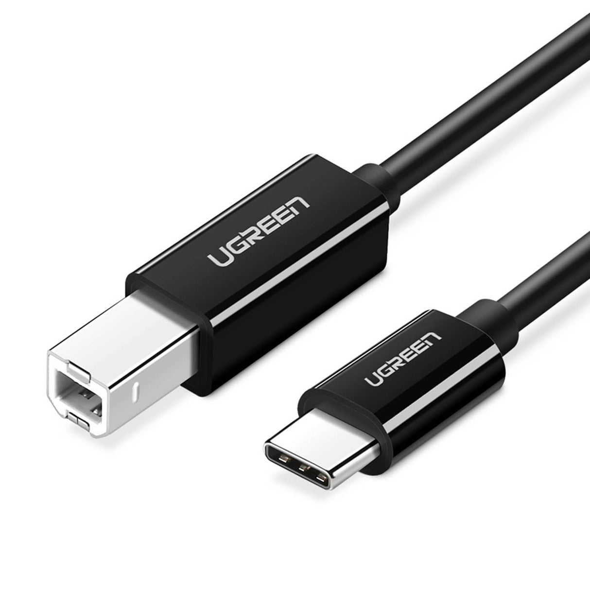 Cabo Ugreen de USB-C para USB-B para impressora, 480Mb/s, 2m, preto (US241)