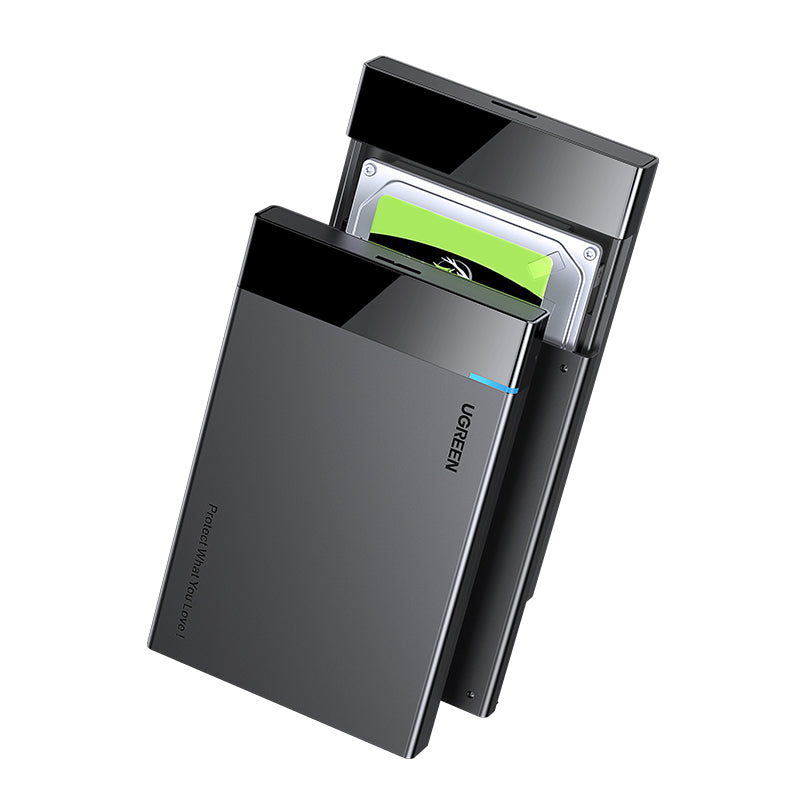 Adaptador Ugreen, caixa para disco SATA 2.5'' 6TB USB-C 3.0 preto (US221)