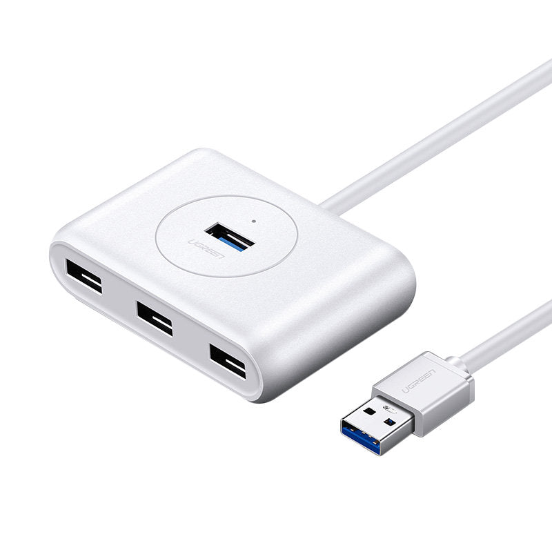 HUB USB multifuncional Ugreen - 4 x USB 3.0 1m branco (CR113)
