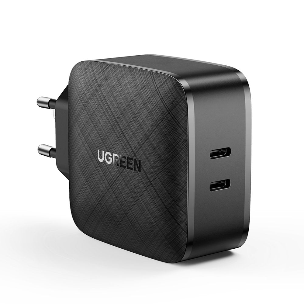 Carregador de rede Ugreen com 2x USB Tipo C 66W Power Delivery 3.0 Quick Charge 4.0+ preto (CD216)