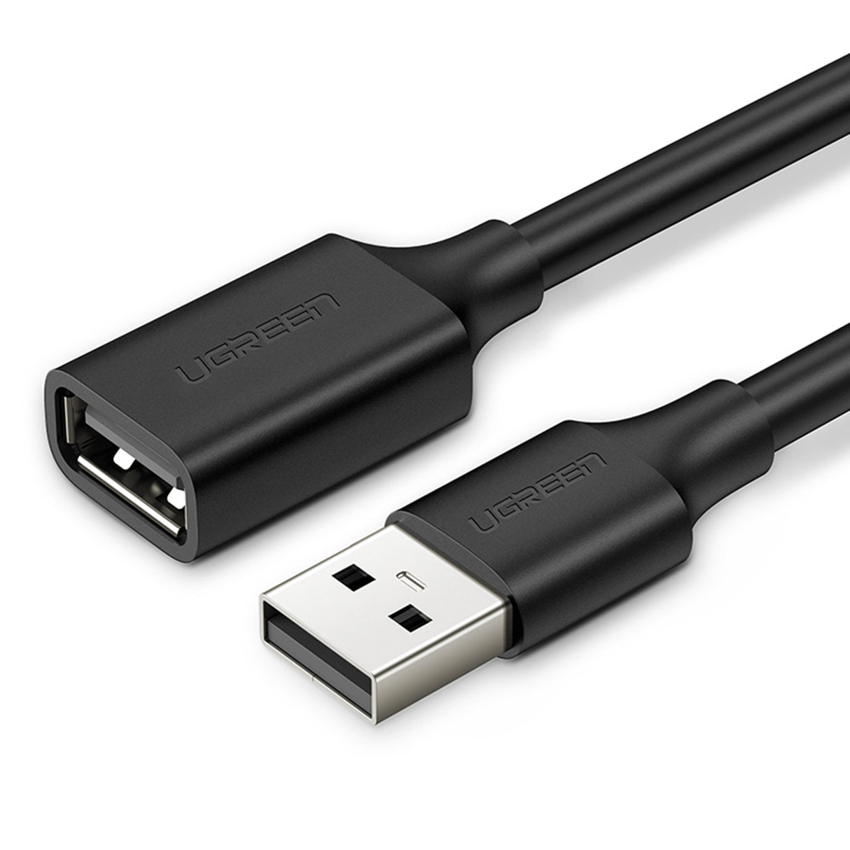 Cabo extensor Ugreen USB (macho) para USB (fêmea) 2.0 480Mb/s 1.5m preto (US103)