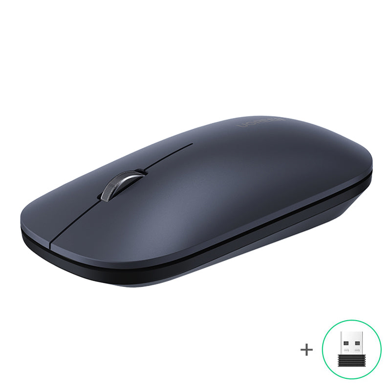 Ugreen Rato sem fio USB portátil preto (MU001)