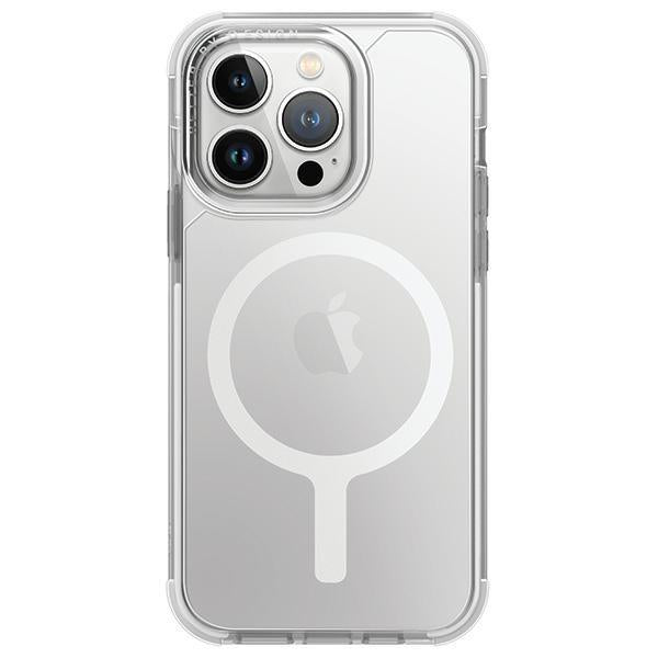 Capa UNIQ Combat Magclick para carregamento do iPhone 15 Pro - branca