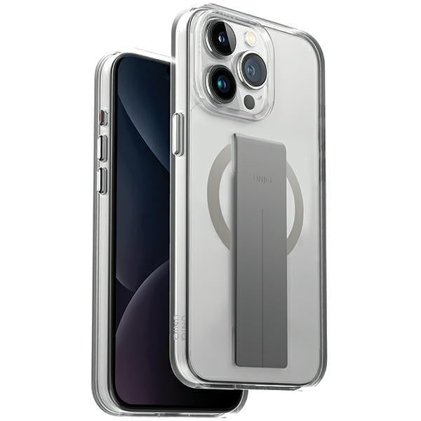 Capa UNIQ Heldro Mag Magclick para carregamento no iPhone 15 Pro - transparente