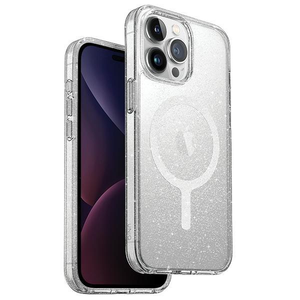 Capa UNIQ LifePro Xtreme Magclick Charging para iPhone 15 Pro Max - transparente-prateada