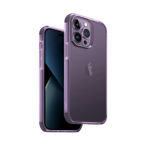 Capa Uniq Combat para iPhone 14 Pro Max - roxa
