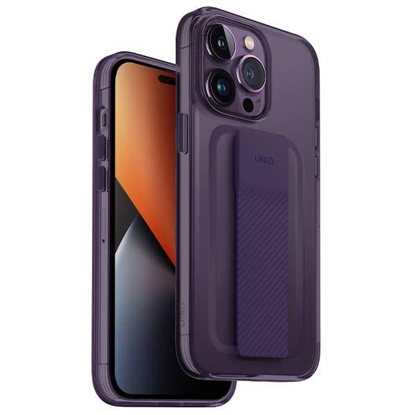 Capa Uniq Heldro Mount para iPhone 14 Pro Max - roxa