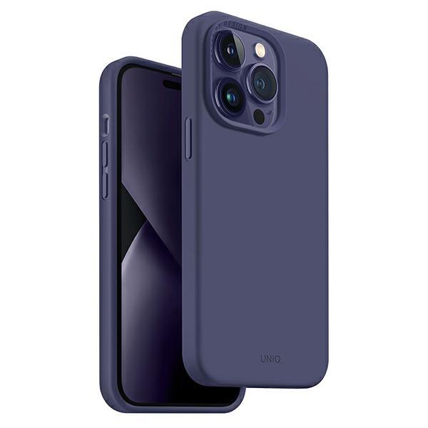 Capa Uniq Lino para iPhone 14 Pro Max - roxa