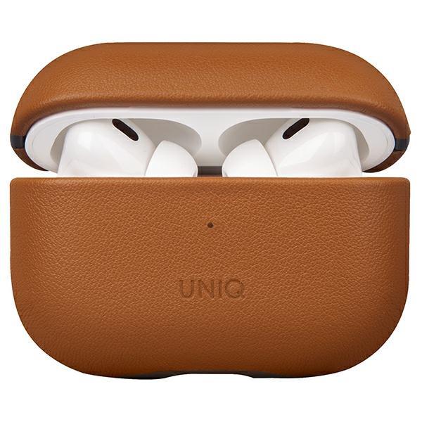 Etui UNIQ Terra em Couro Legítimo para AirPods Pro 2 - castanho