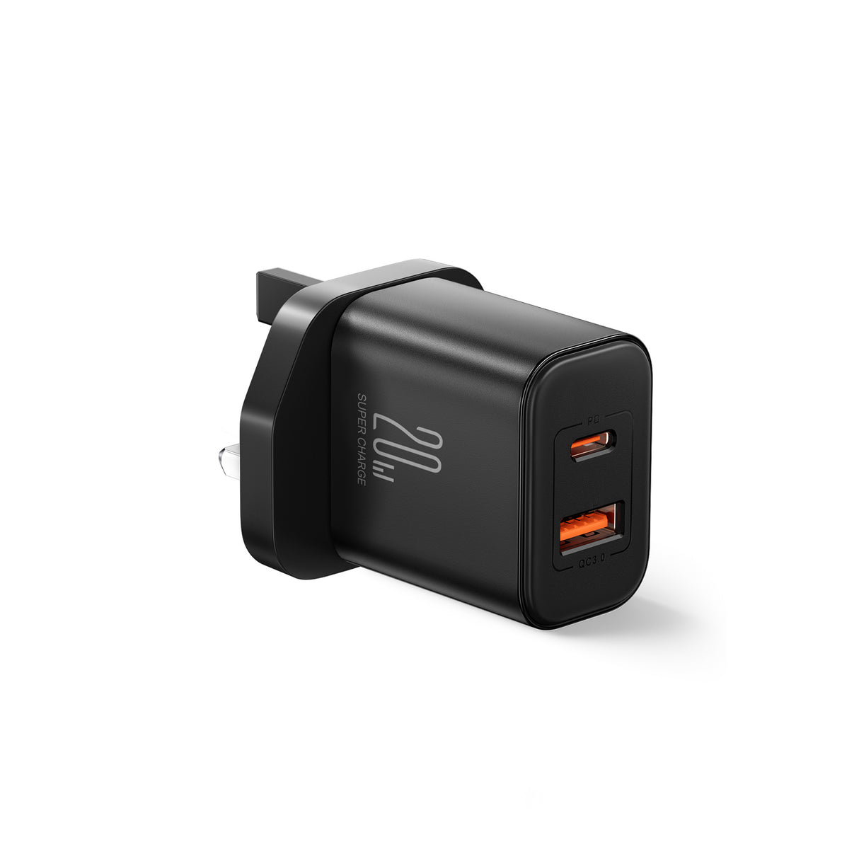 Carregador UK Joyroom FlashSeries JR-TCF05 20W USB-A USB-C - preto