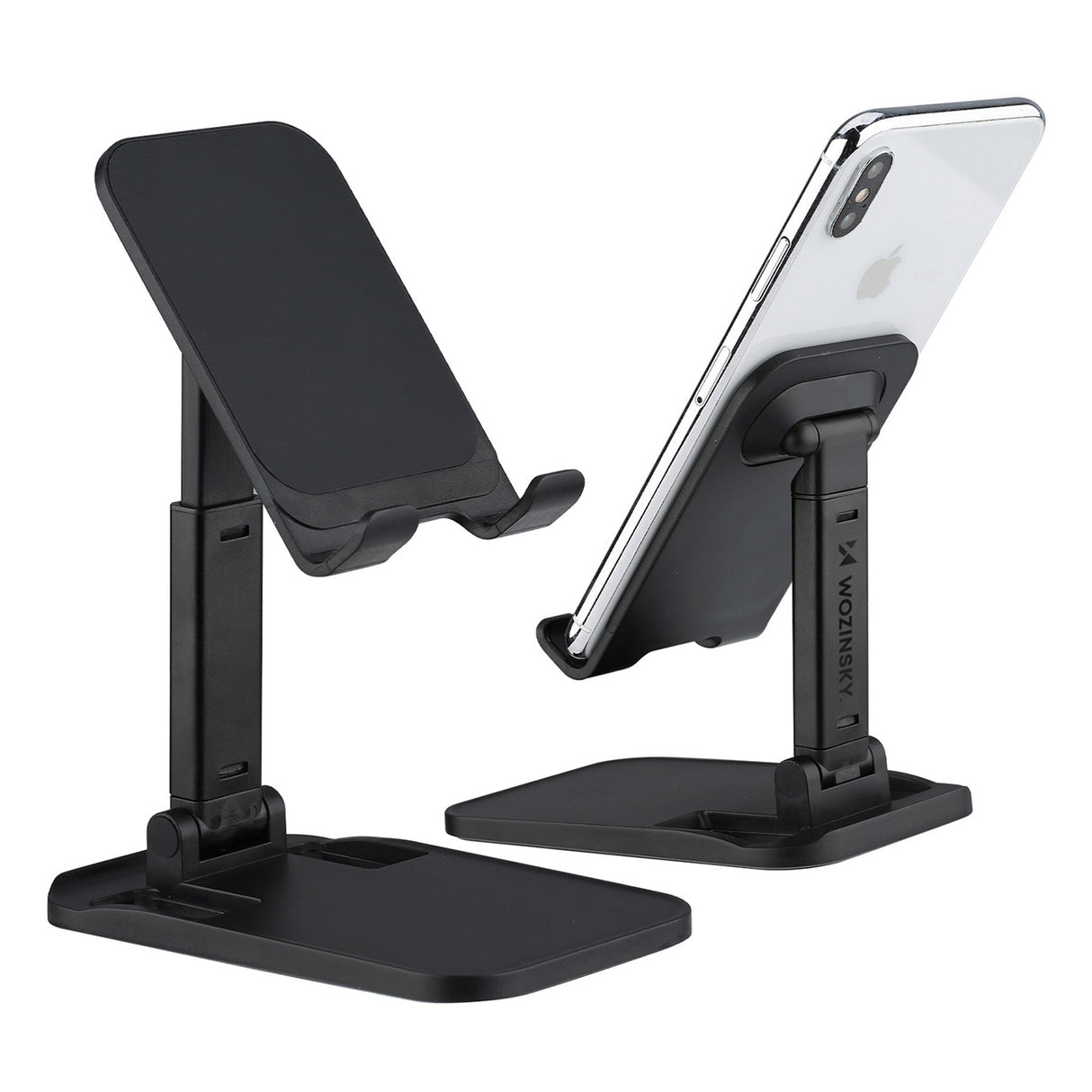 Suporte para telefone e tablet dobrável preto Wozinsky para mesa (WFDPS-B1)