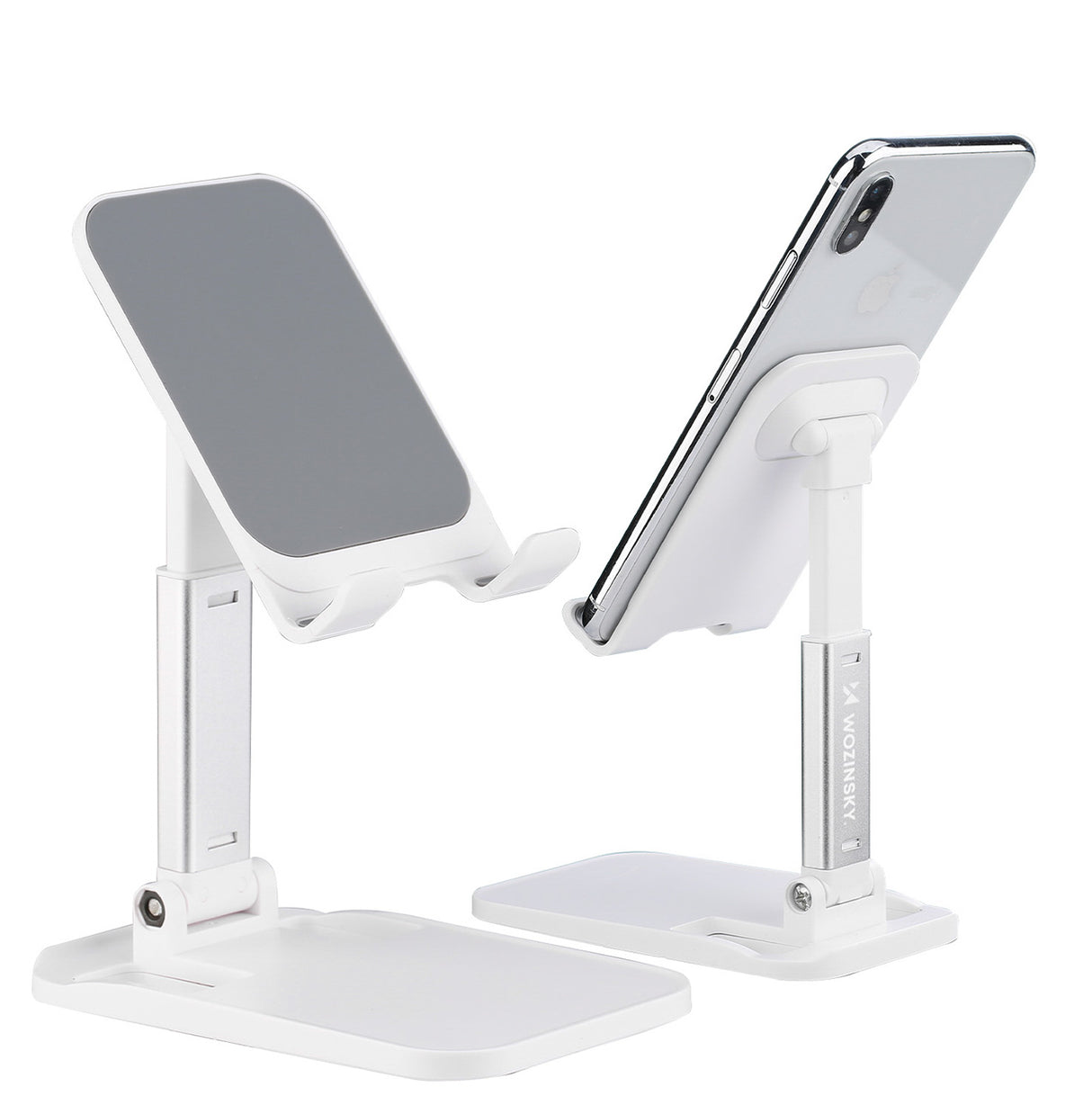 Suporte para telefone Wozinsky para mesa, suporte dobrável para tablet branco (WFDPS-W1)