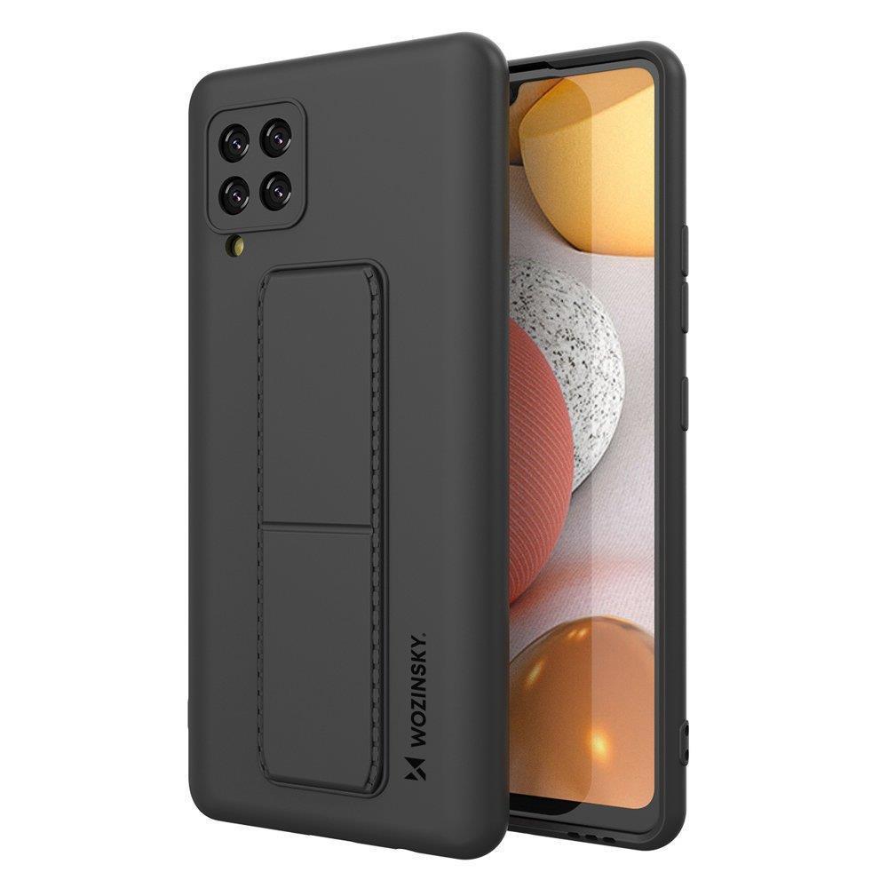 Capa Wozinsky Kickstand em silicone com suporte para Samsung Galaxy A32 5G, amarela