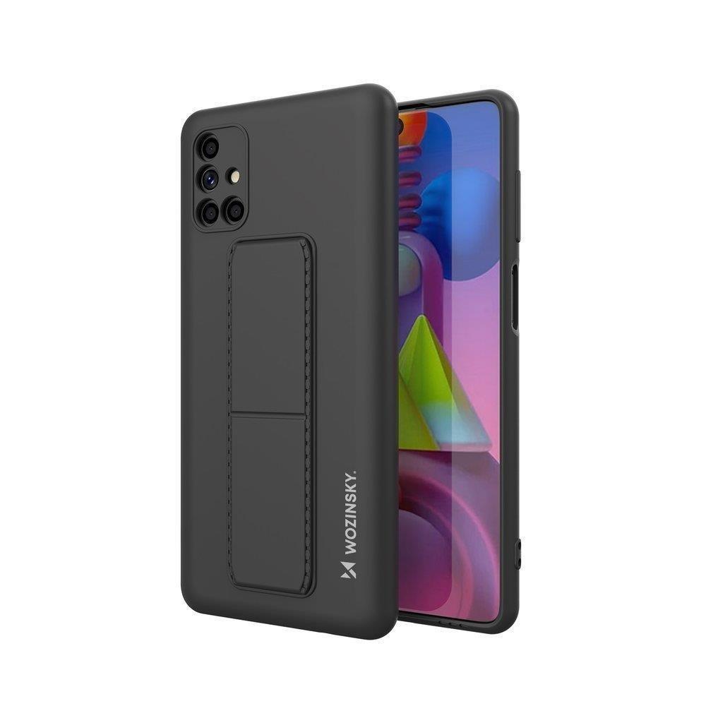 Wozinsky Kickstand Case, capa de silicone com suporte para Samsung Galaxy M31s, azul