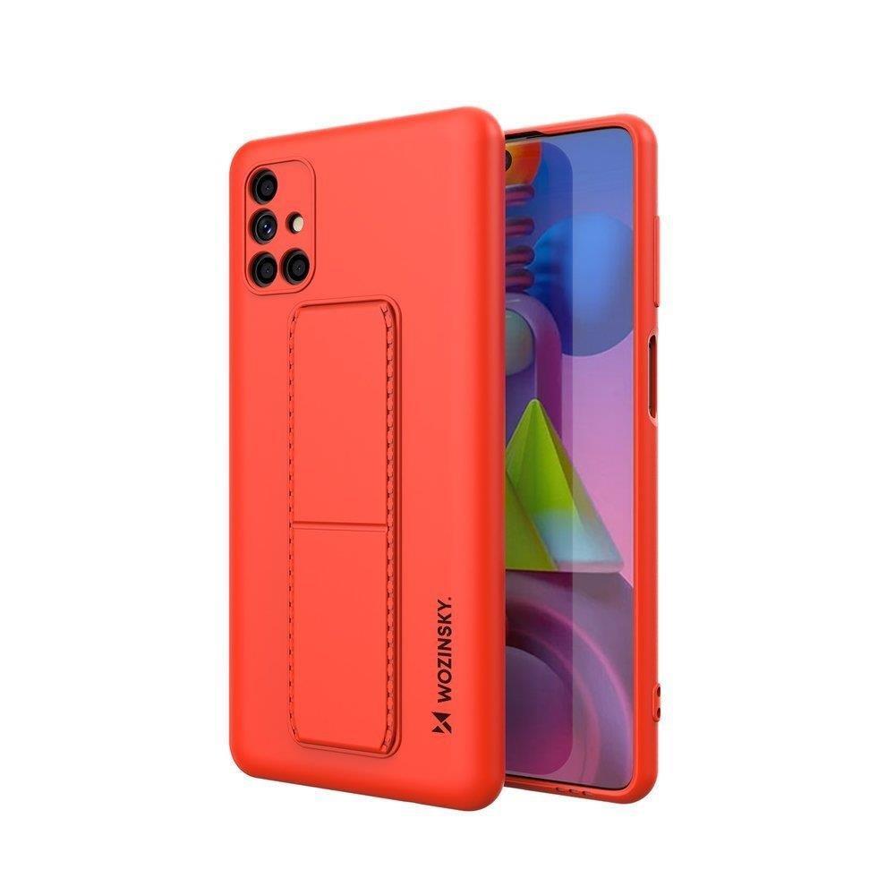 Wozinsky Kickstand Case, capa de silicone com suporte para Samsung Galaxy M51, preta