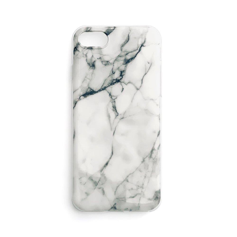 Wozinsky Marble Capa de gel marmoreada para Samsung Galaxy S21+ 5G (S21 Plus 5G) branca