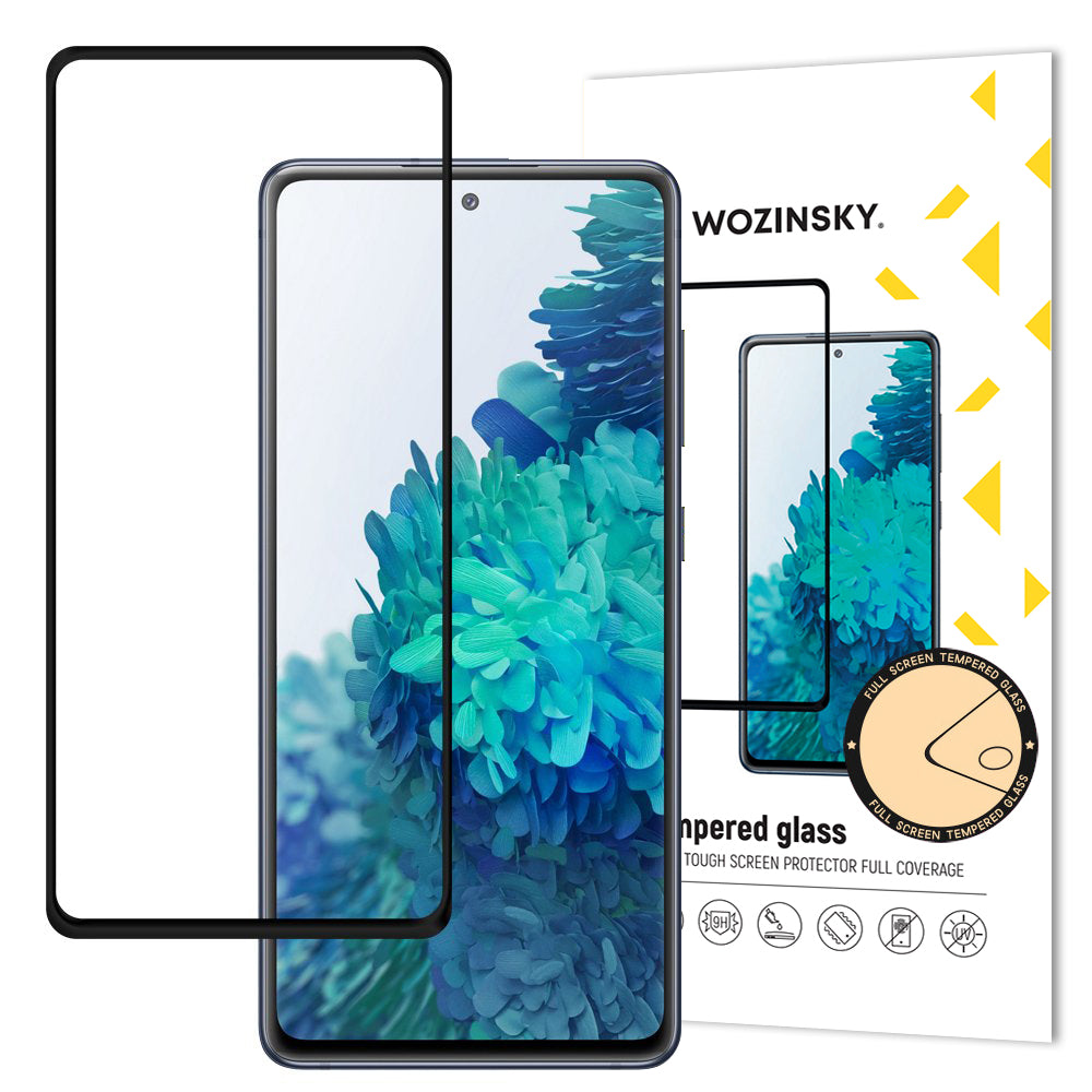 Wozinsky super resistente vidro temperado Full Glue para tela inteira com moldura Case Friendly para Samsung Galaxy S20 FE preto