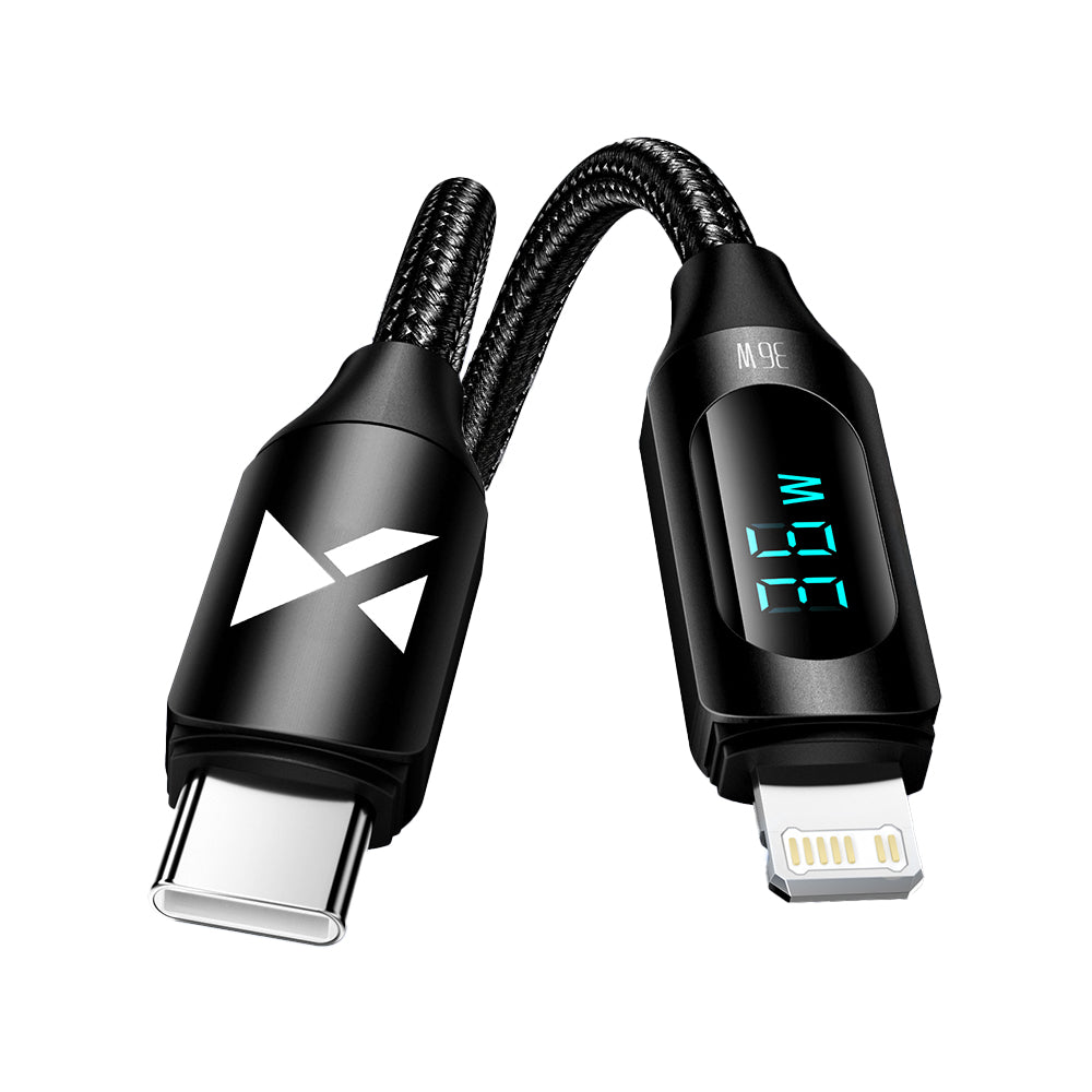 Cabo Wozinsky WUCLC1 Lightning - USB-C 36W 480Mb/s 1m - preto