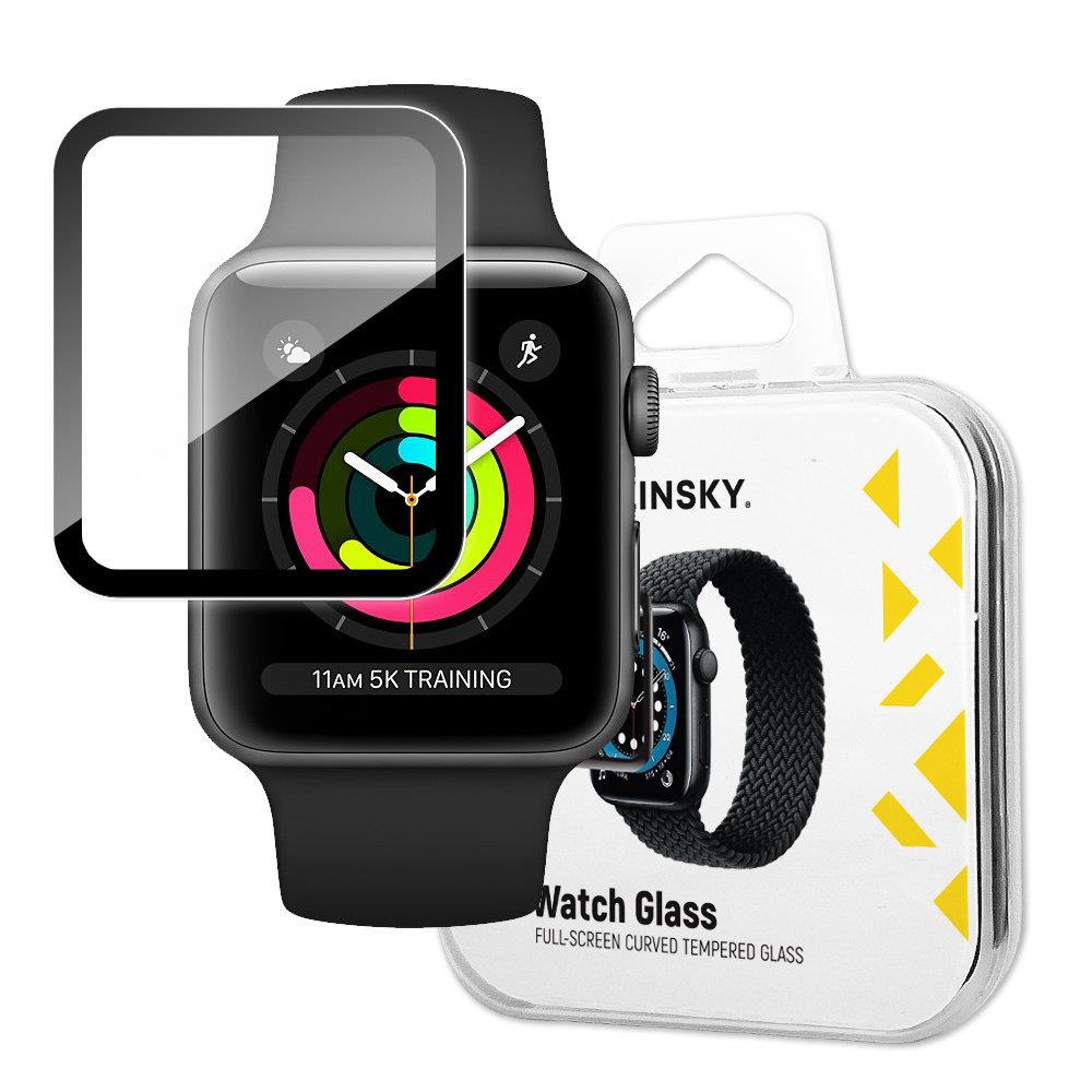 Vidro híbrido Wozinsky Watch Glass para Apple Watch 3 38mm / Watch 2 38mm / Watch 1 38mm preto