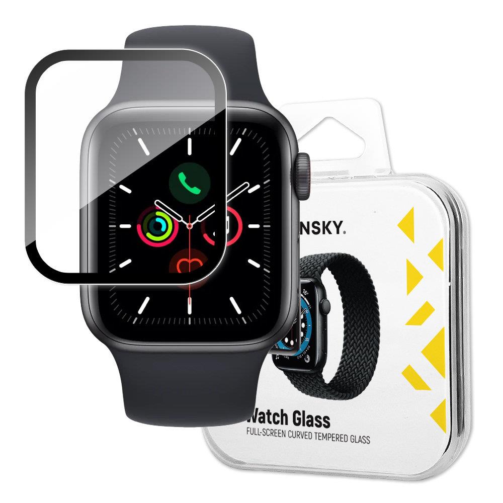 Vidro Híbrido Wozinsky para Apple Watch 6 44mm / Watch 5 44mm / Watch 4 44mm / Watch SE 44mm preto