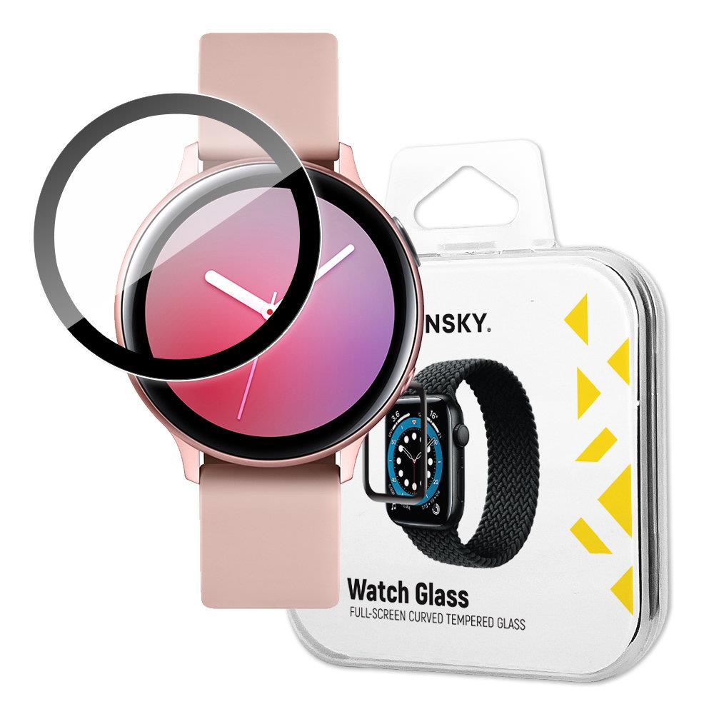 Vidro híbrido Wozinsky para Samsung Galaxy Watch Active 2 44 mm preto