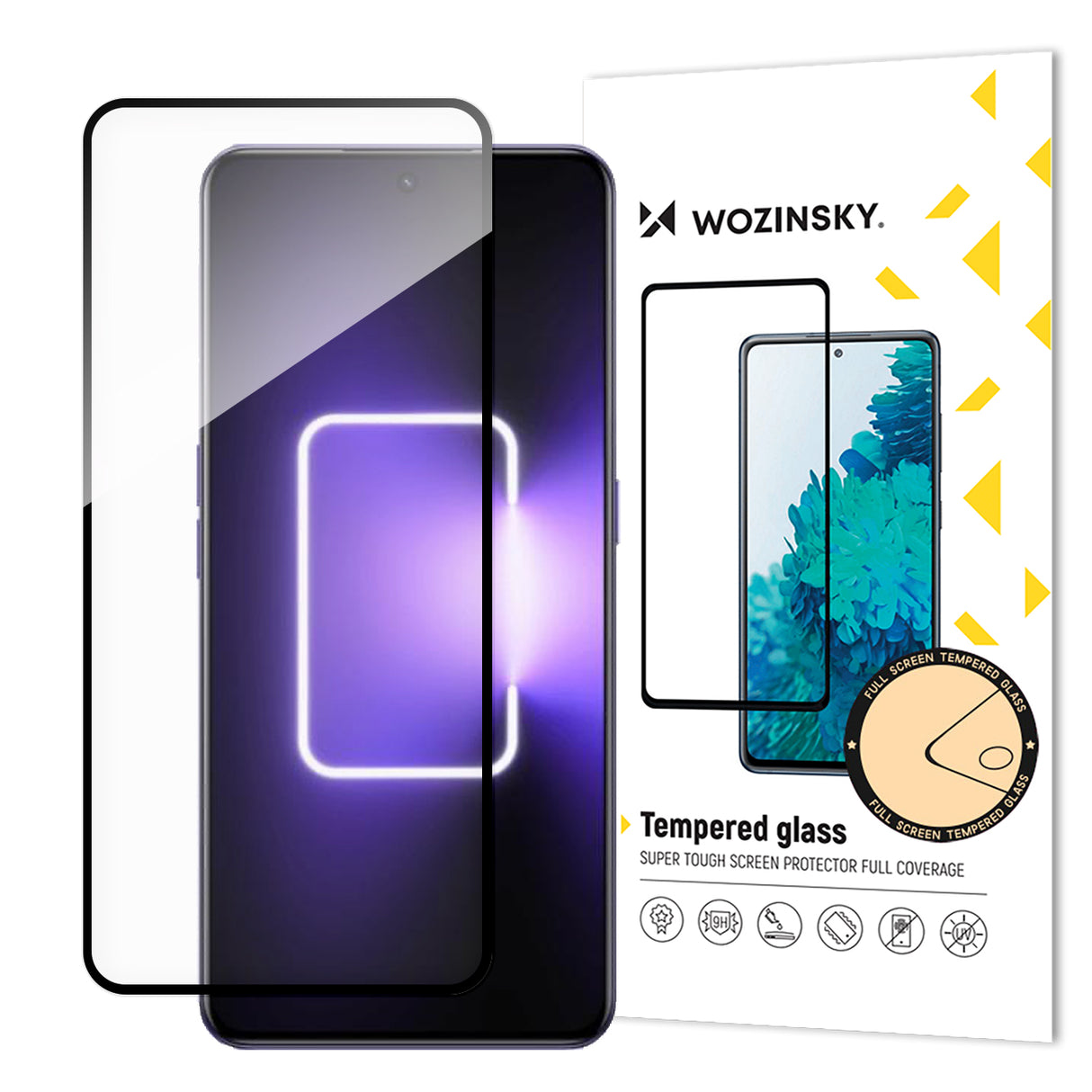 Wozinsky Full Glue Tempered Glass vidro temperado para Realme GT Neo 5 / Realme GT3 9H para tela inteira com moldura preta