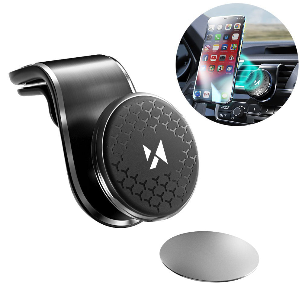 Wozinsky suporte magnético autoadesivo para carro no painel preto (WMH-02)