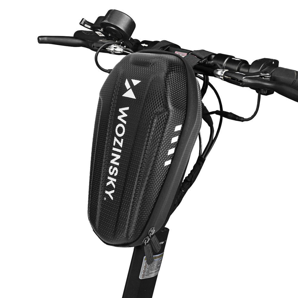 Wozinsky bolsa impermeável para guidão de scooter bolsa para scooter 2 l preta (WSB3BK)