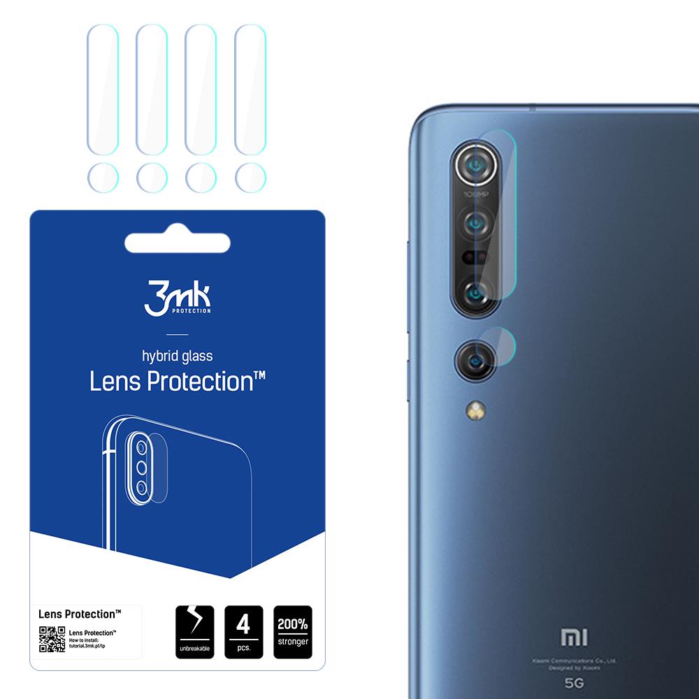 Vidro para câmera 3mk Lens Protection™ híbrido para Xiaomi Mi 10 Pro 5G