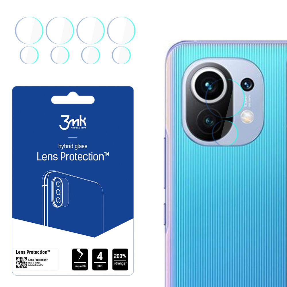 Vidro híbrido 3mk Lens Protection™ para câmera do Xiaomi Mi 11 5G