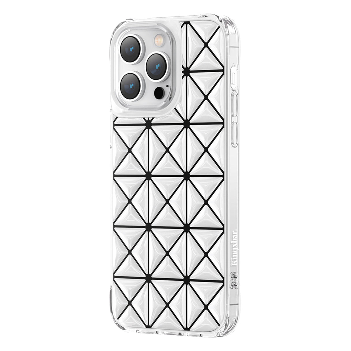 Capa Kingxbar Miya Series para iPhone 14 Pro Max, capa traseira branca