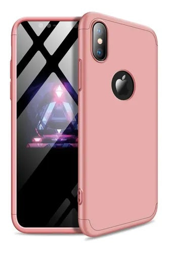 Capa de Proteção GKK 360 Full Body para iPhone Xs Max – Rosa