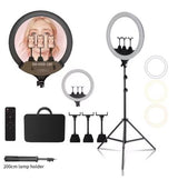 Anel de Luz LED 45 cm com suporte + tripé 2M + controle remoto