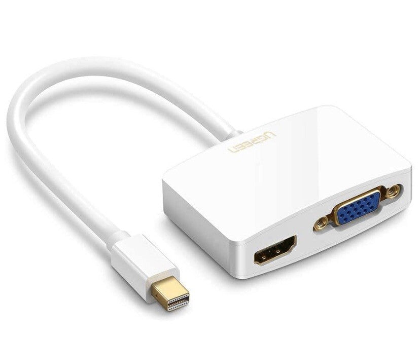 Adaptador de Vídeo Ugreen 10427 Mini DisplayPort para HDMI + VGA