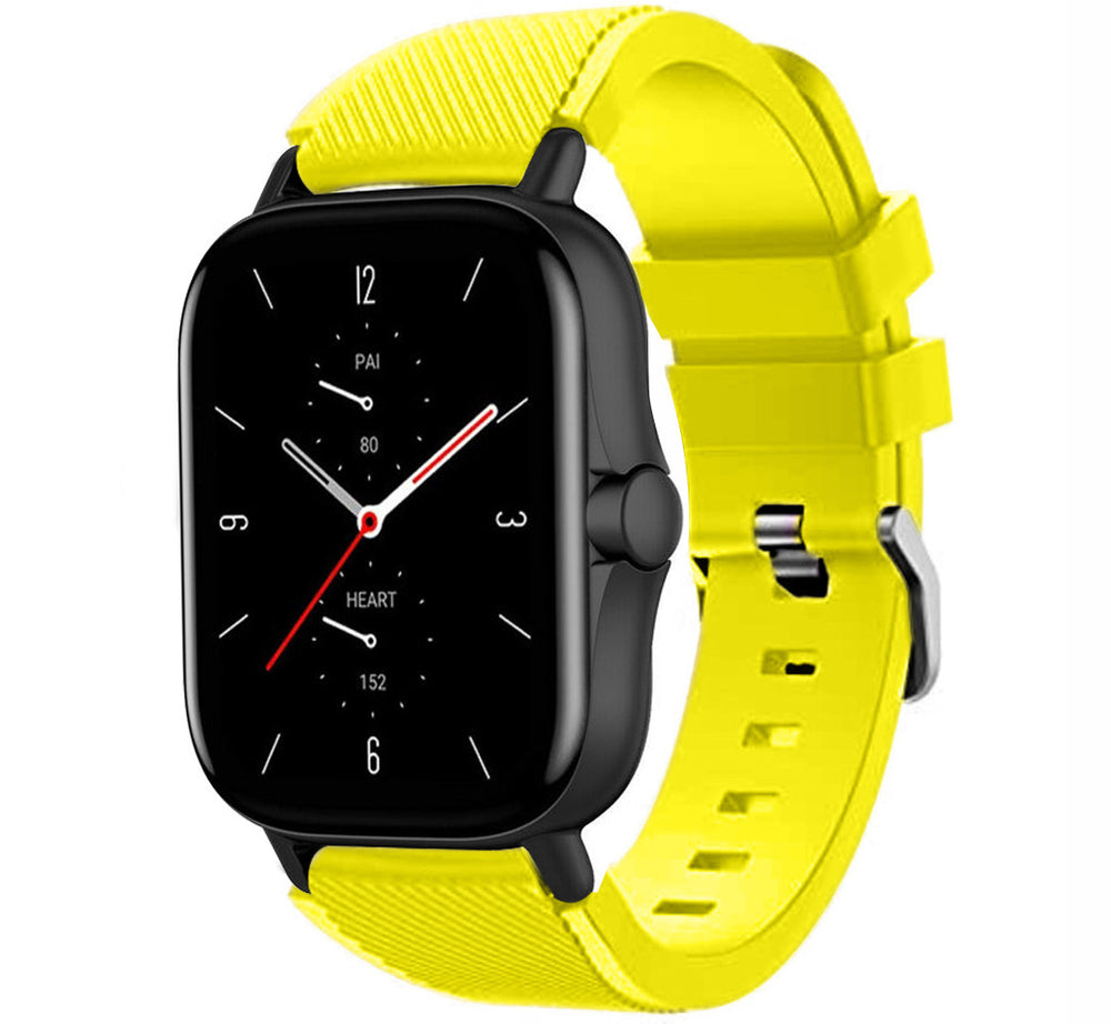 Pulseira Bracelete Universal Preto 22mm Amazfit GTR / Stratos / Huawei / Samsung Amarelo