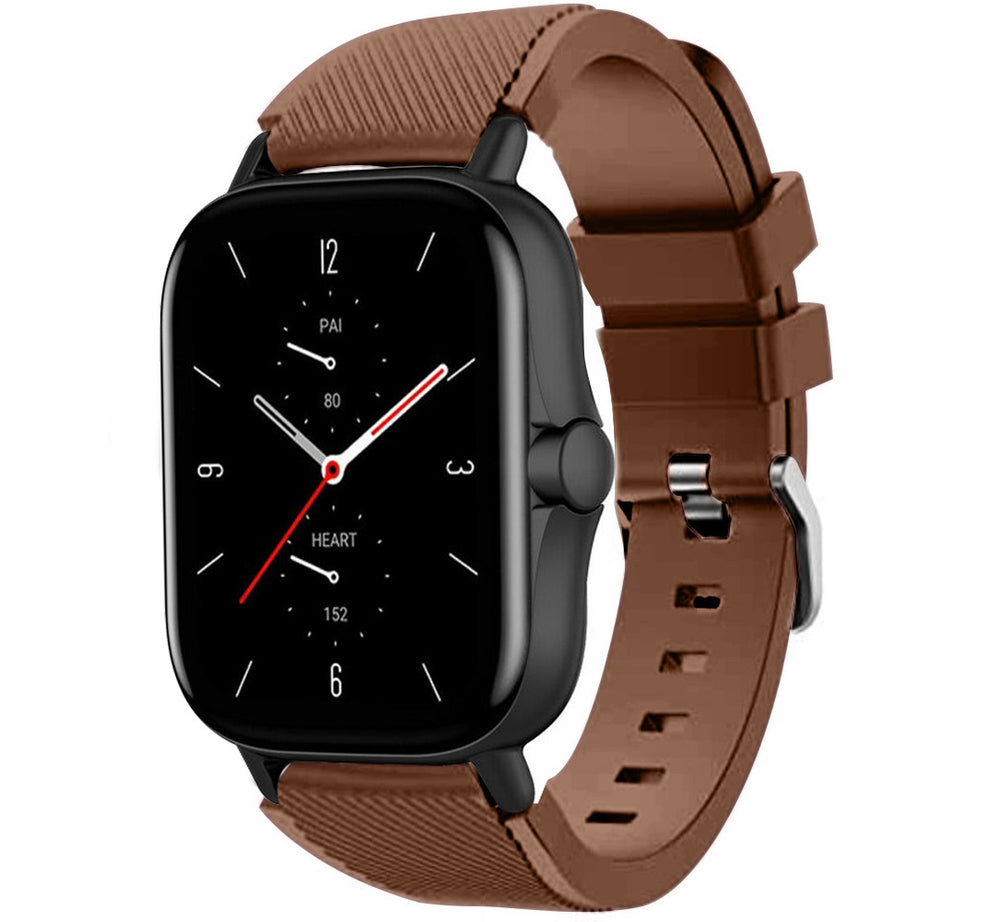 Pulseira Bracelete Universal Preto 22mm Amazfit GTR / Stratos / Huawei / Samsung Castanho