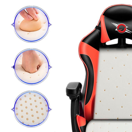 Cadeira Gaming com Coluna Bluetooth e Massagem Branco
