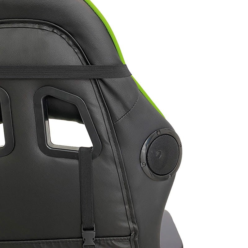 Cadeira Gaming com Coluna Bluetooth e Massagem Verde