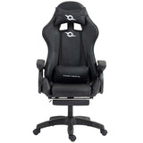 Cadeira Gaming Massagem 7 pontos Preto Apoio para os pés