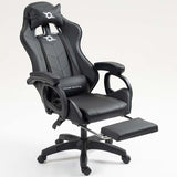 Cadeira Gaming Massagem 7 pontos Preto Apoio para os pés
