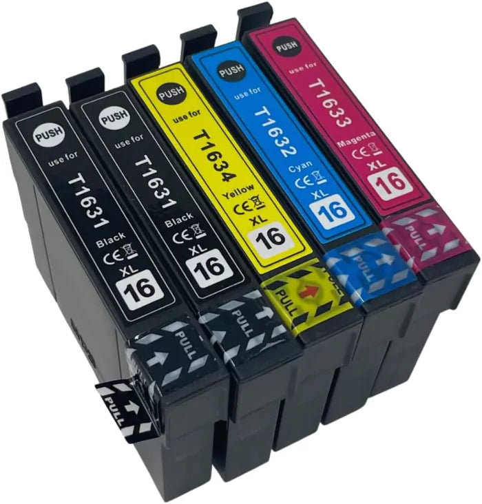 Conjunto 5 Tinteiros Epson 16 XL Compatíveis