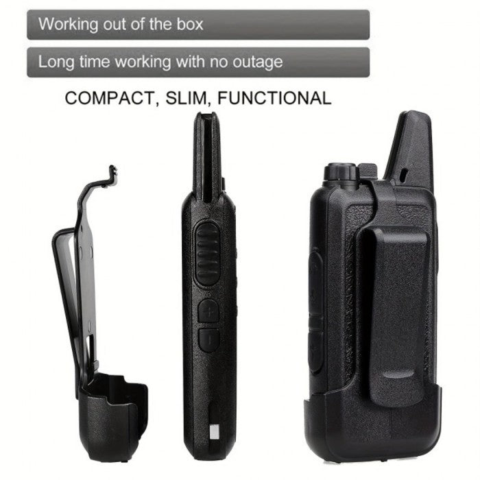 Walkie Talkies Baofeng T20 Recarregáveis de Longo Alcance – 2 pçs