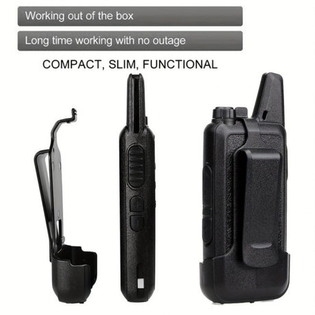 Walkie Talkies Baofeng T20 Recarregáveis de Longo Alcance – 2 pçs